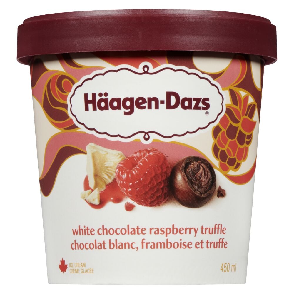 Häagen-Dazs White Chocolate Raspberry Truffle Ice Cream 450ml