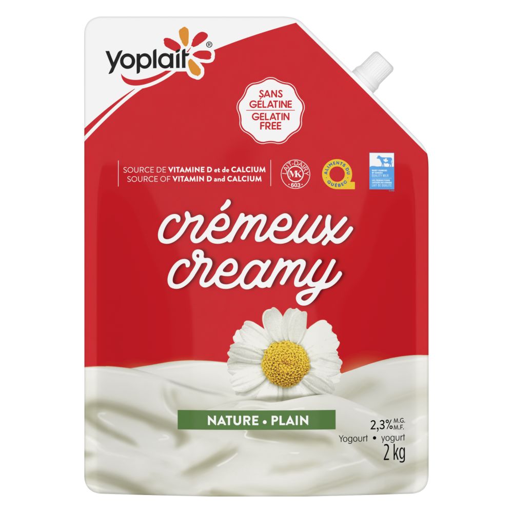 Yoplait Creamy Plain Yogurt 2.3% M.F. 2kg