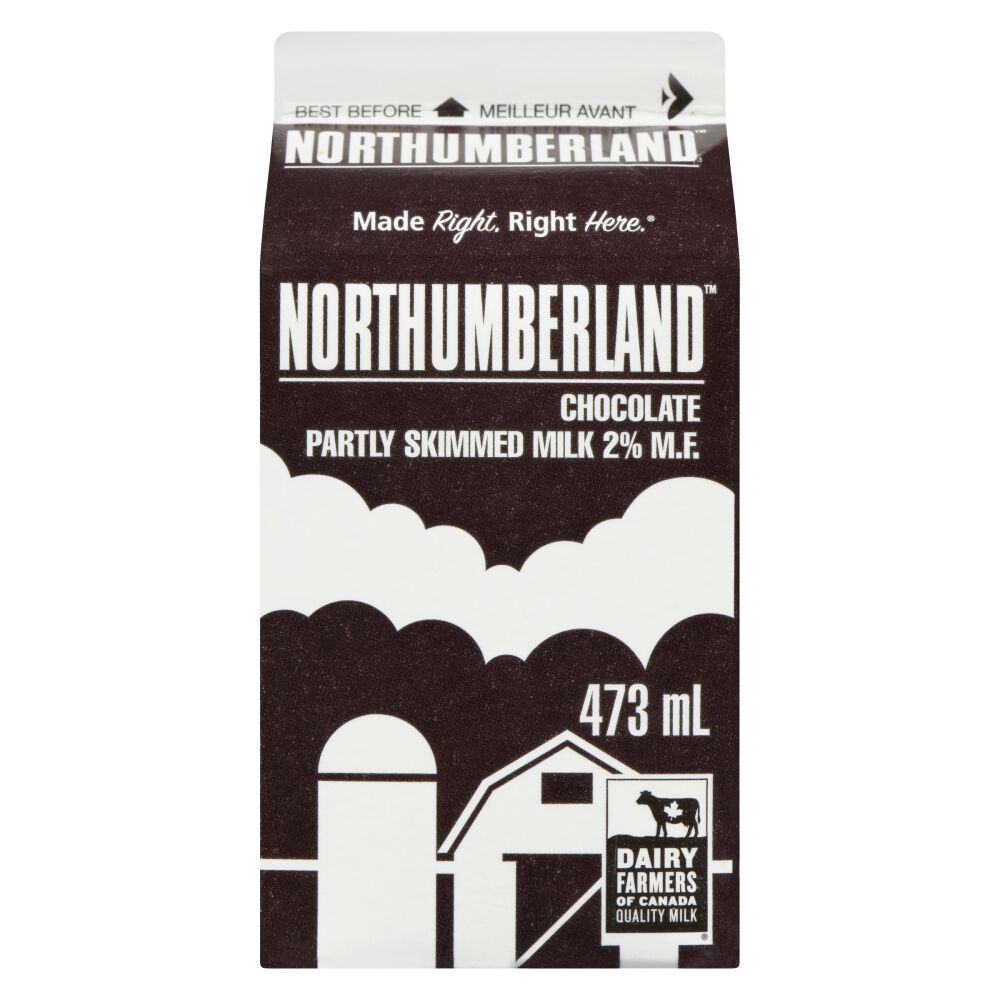 Northumberland Partly Skimmed Chocolate Milk 2% M.F. 473ml