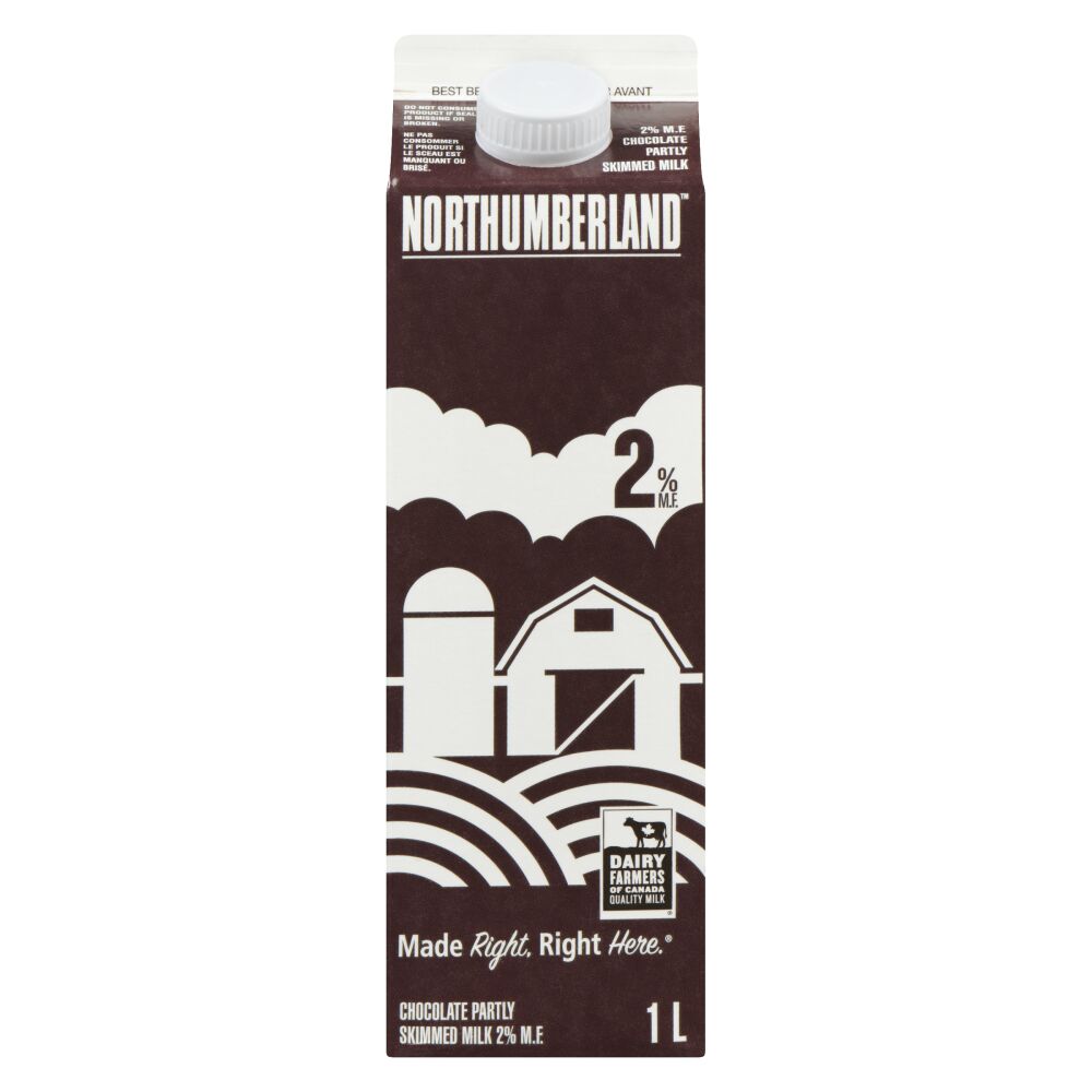 Northumberland Partly Skimmed Chocolate Milk 2% M.F. 1L
