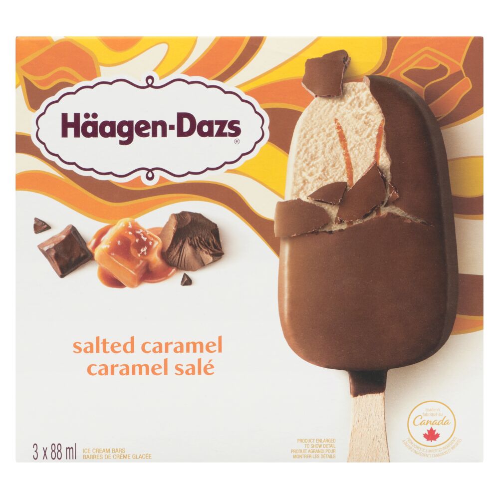 Häagen-Dazs Salted Caramel Ice Cream Bars 3x88ml