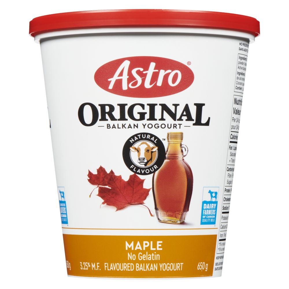 Astro Maple Balkan Yogourt 3.25% M.F. 650g