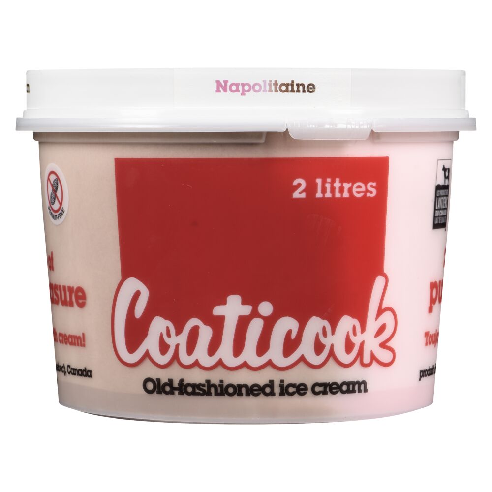 Coaticook Napolitan Old-Fashioned Ice Cream 2L