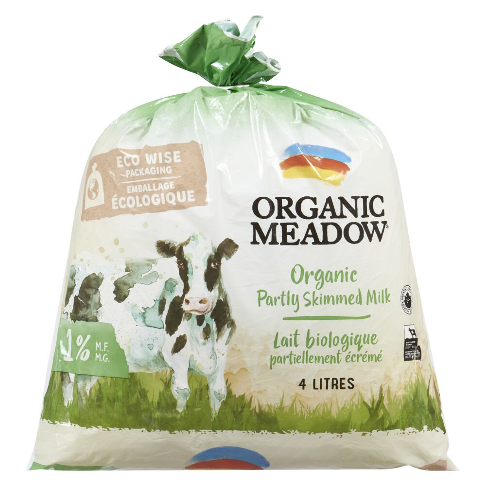 Organic Meadow Grass-Fed Organic Partly Skimmed Milk 1% M.F. 4L
