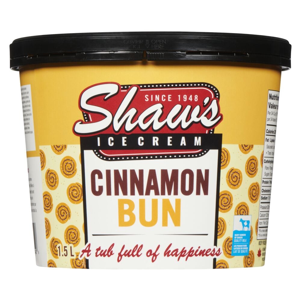 Shaw's Ice Cream Cinnamon Bun Ice Cream 1.5L