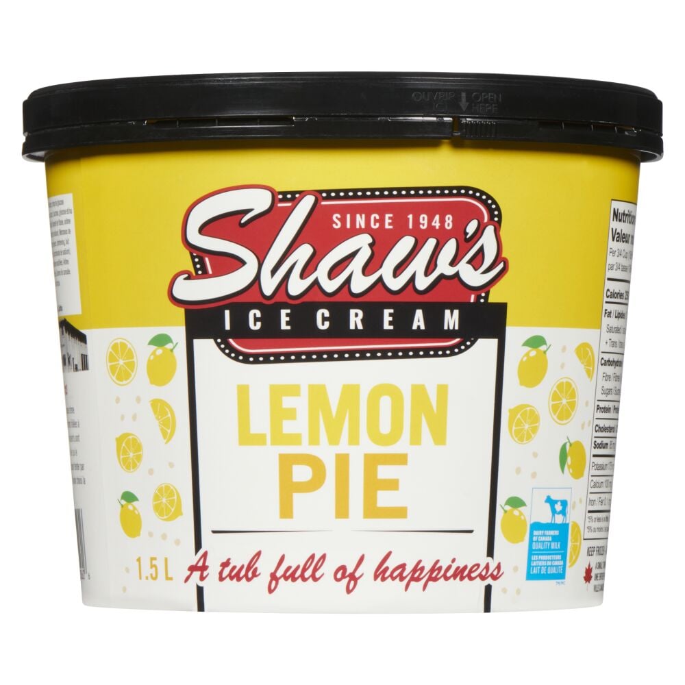 Shaw's Ice Cream Lemon Pie Ice Cream 1.5L