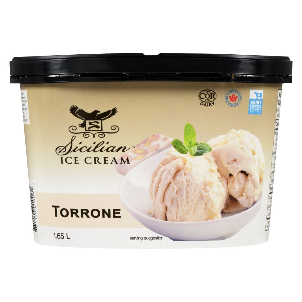 Sicilian Ice Cream Torrone Ice Cream 1.65L