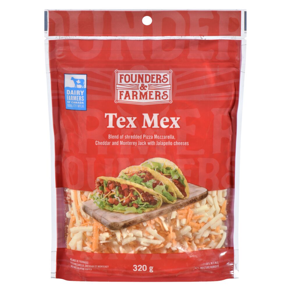 Founders & Farmers Shredded Tex-Mex Cheese Blend 320g