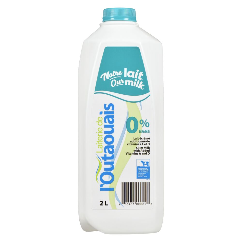 Laiterie de l'Outaouais Skim Milk 0% M.F. 2L