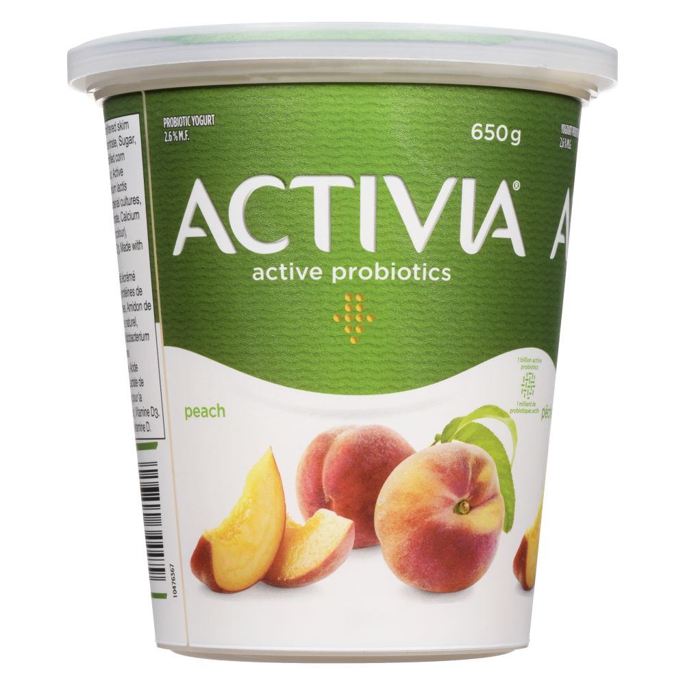 Activia Peach Probiotic Yogurt 650g
