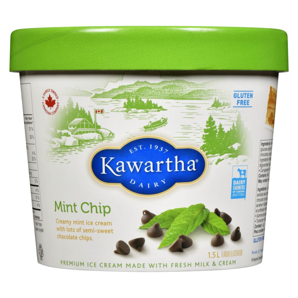 Kawartha Dairy Mint Chip Ice Cream 1.5L | Canadian Goodness