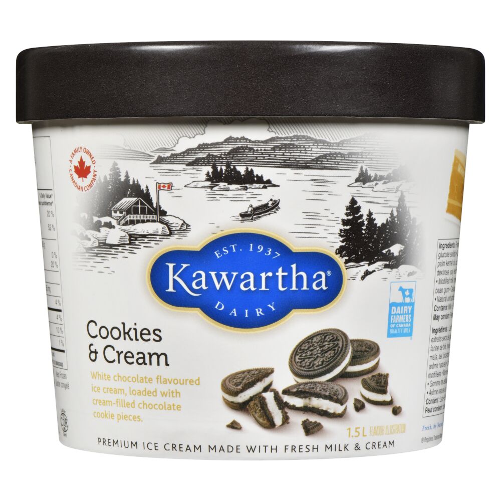 Kawartha Dairy Cookies & Cream Ice Cream 1.5L
