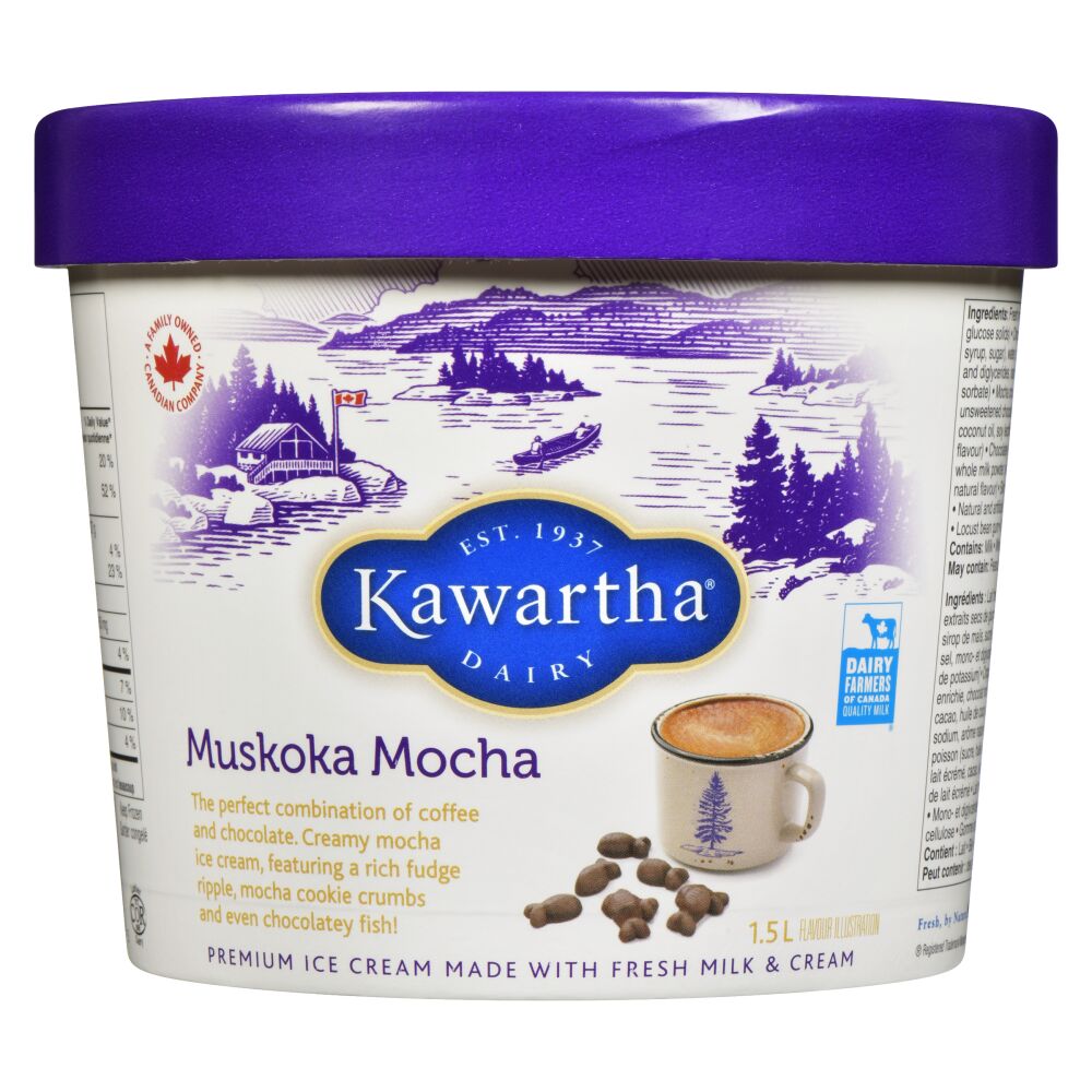 Kawartha Dairy Muskoka Mocha Ice Cream 1.5L