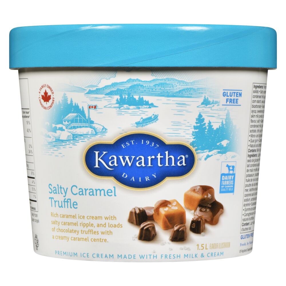 Kawartha Dairy Salty Caramel Truffle Ice Cream 1.5L | Canadian Goodness