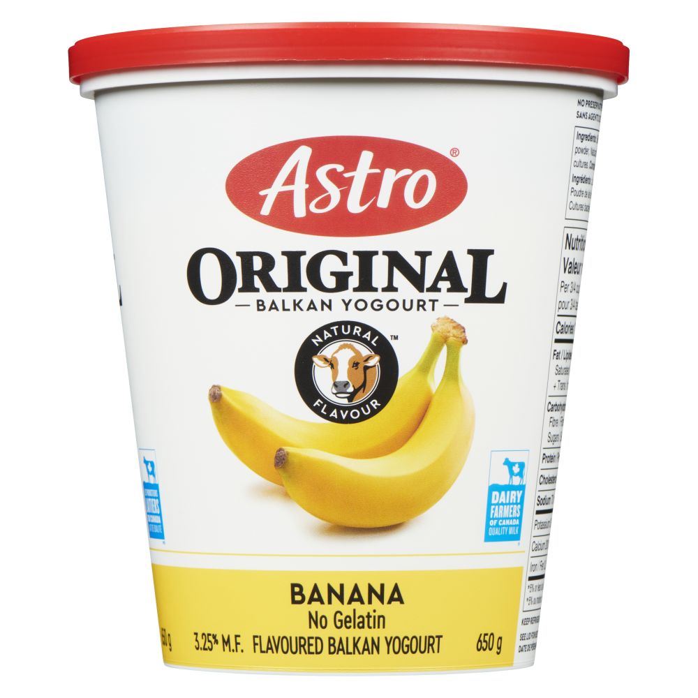 Astro Banana Balkan Yogourt 3.25% M.F. 650g