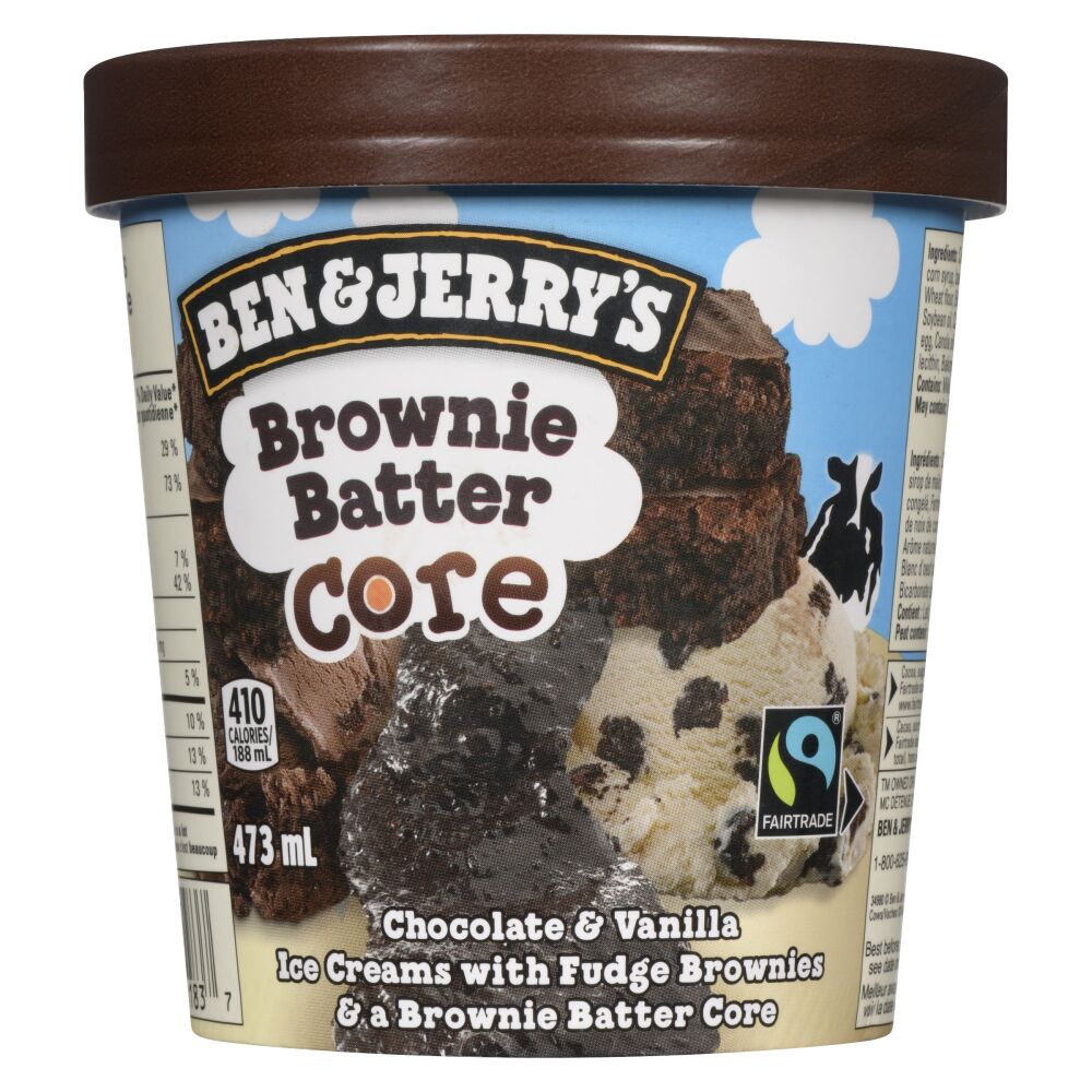 Ben & Jerry's Brownie Batter Core Ice Cream 473ml