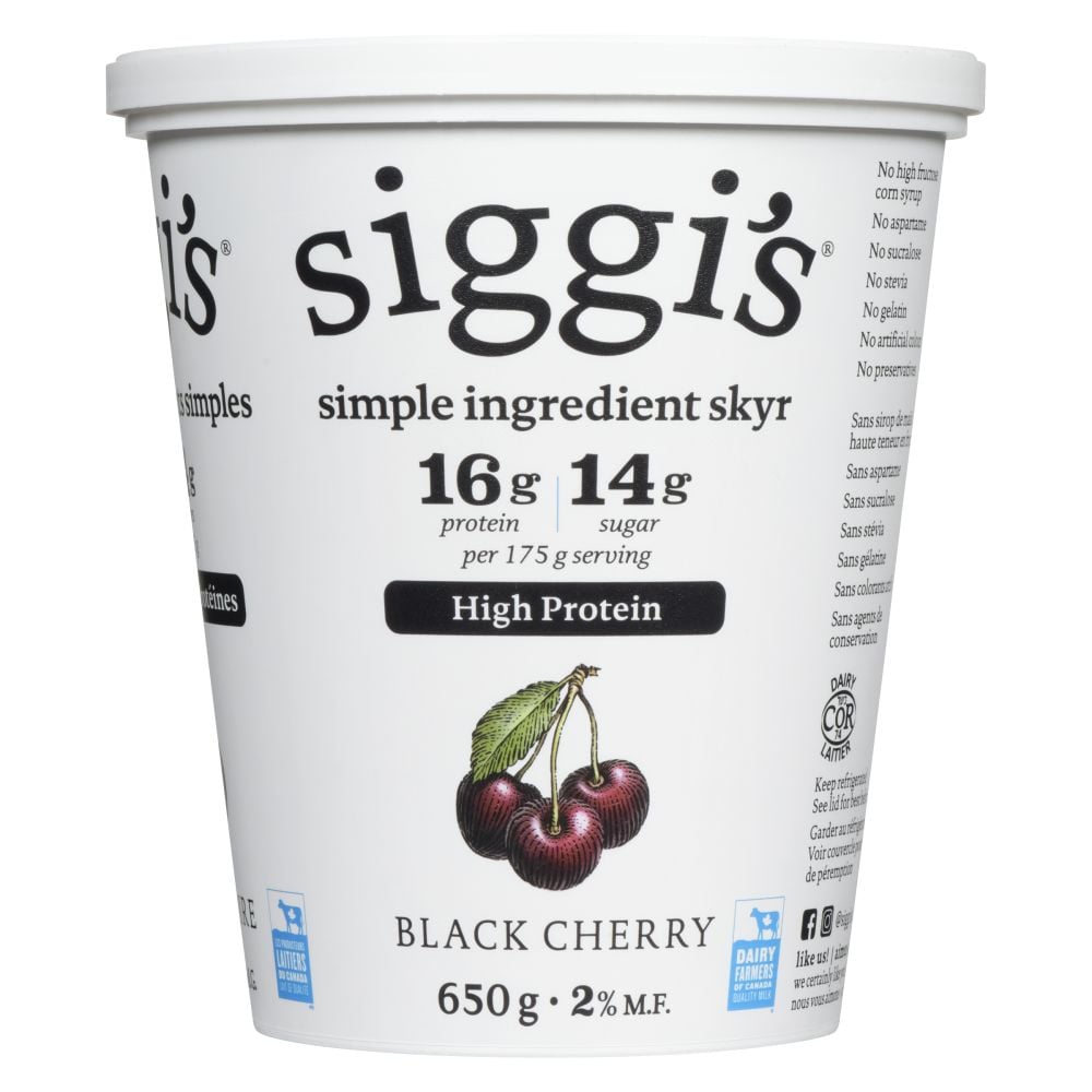 Siggi's Black Cherry Skyr 2% M.F. 650g