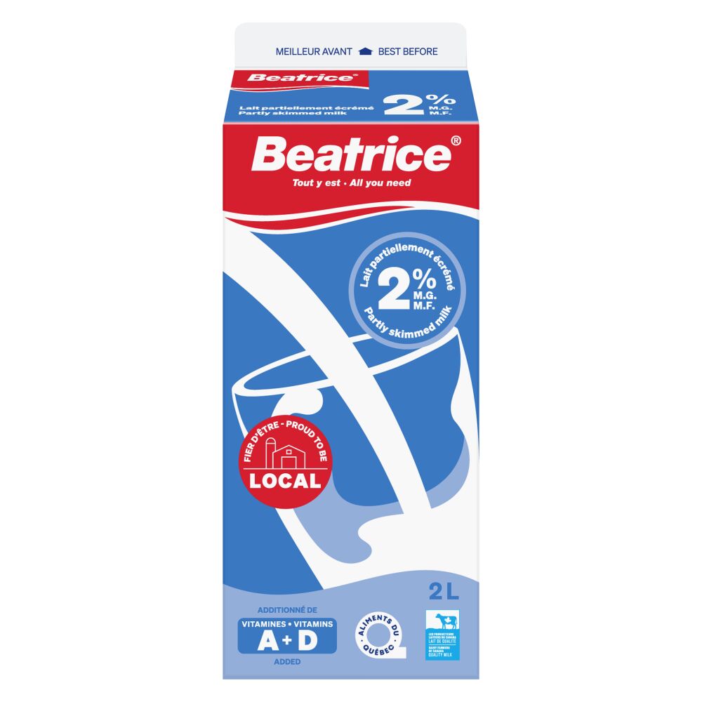 Beatrice Partly Skimmed Milk 2% M.F. 2L