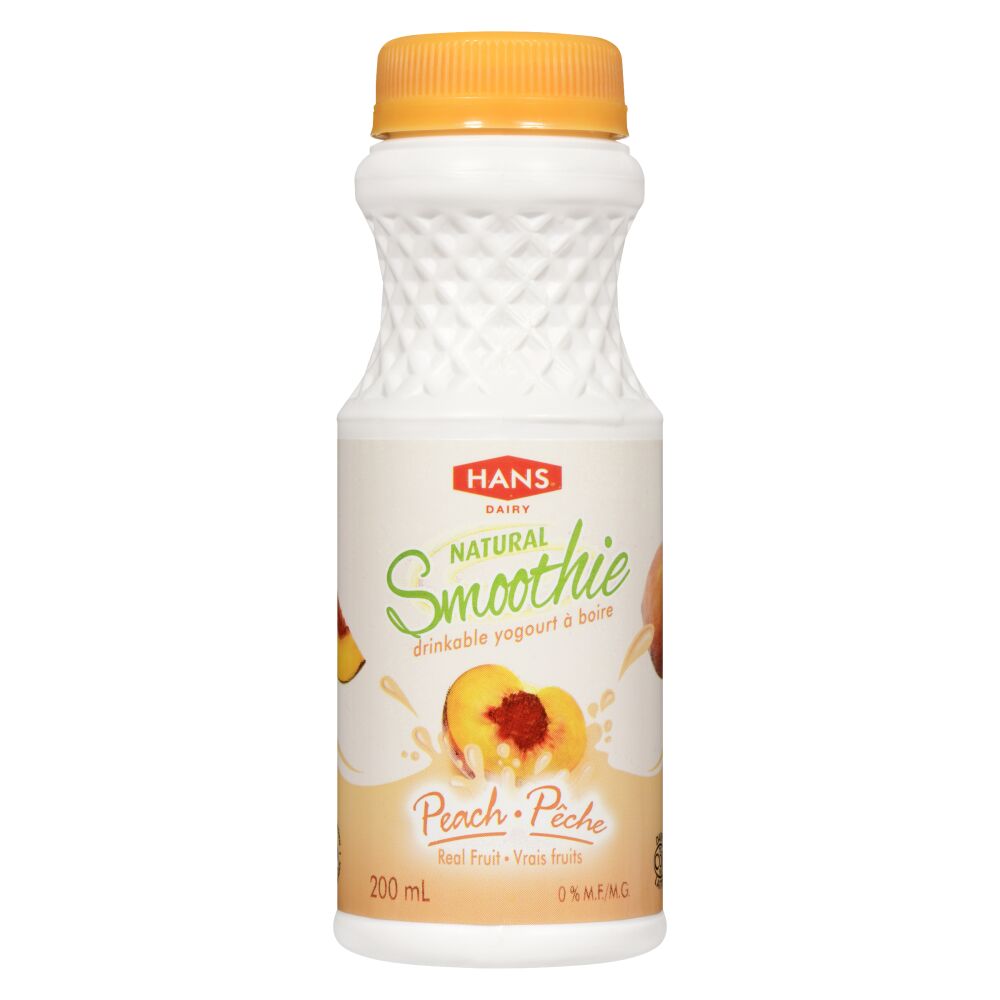 Hans Dairy Natural Peach Smoothie Drinkable Yogurt 200ml