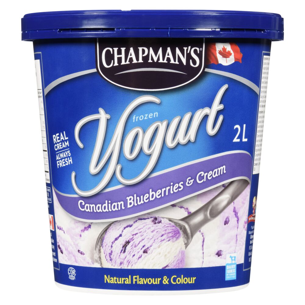 Chapman's Canadian Blueberries & Cream Frozen Yogurt 2L