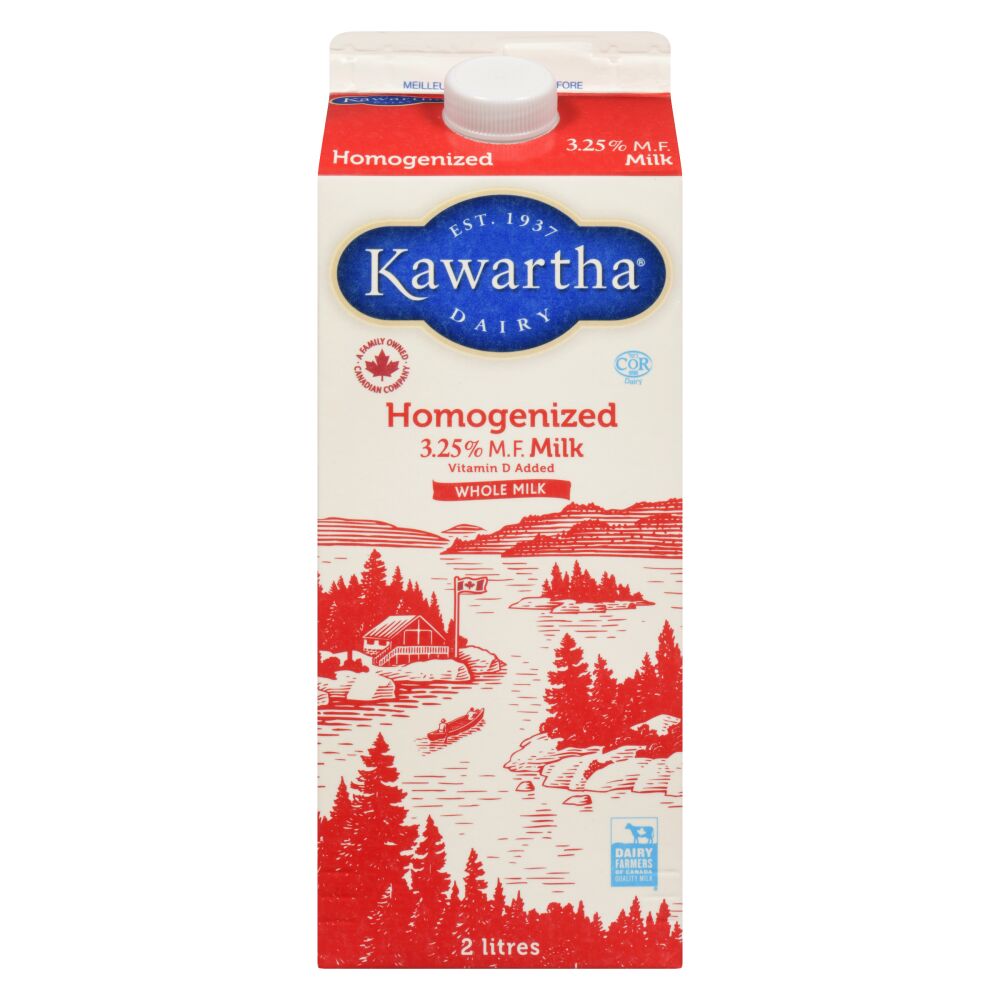 Kawartha Dairy Homogenized Milk 3.25% M.F. 2L