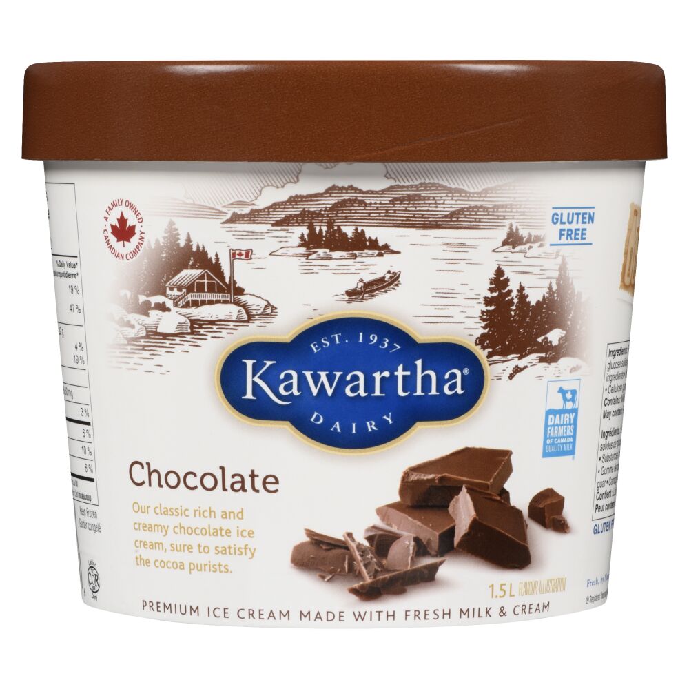 Kawartha Dairy Chocolate Ice Cream 1.5L | Canadian Goodness