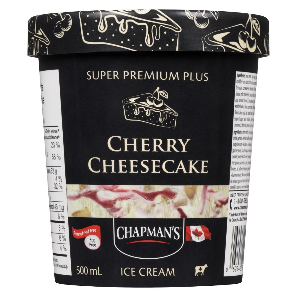 Chapman's Cherry Cheesecake Super Premium Plus Ice Cream 500ml