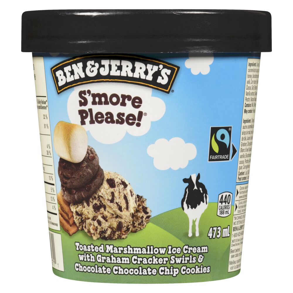 Ben & Jerry's S'more Please! Ice Cream 473ml