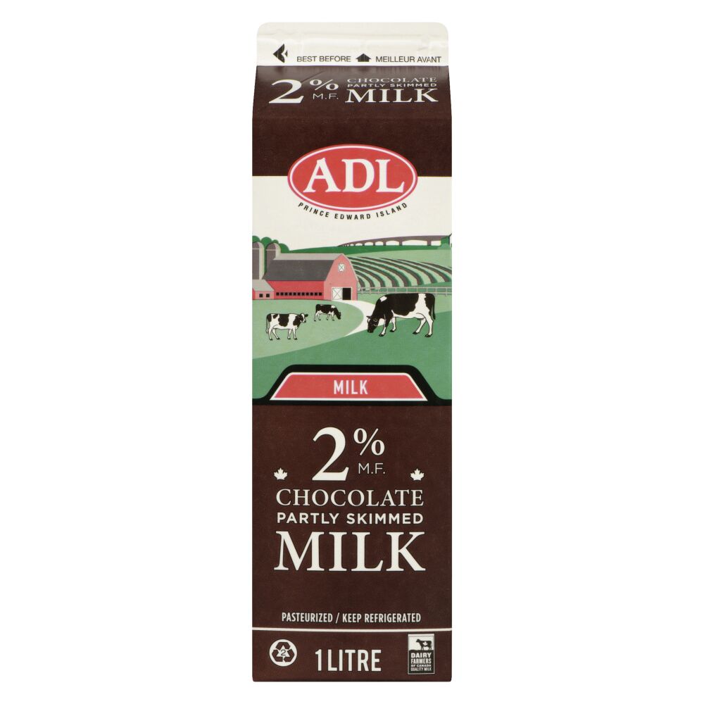 ADL Partly Skimmed Chocolate Milk 2% M.F. 1L