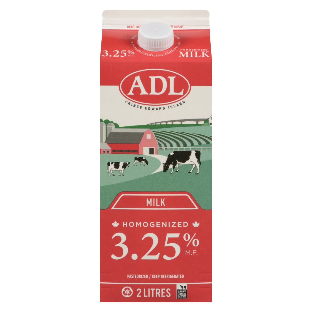 ADL Homogenized Milk 3.25% M.F. 2L