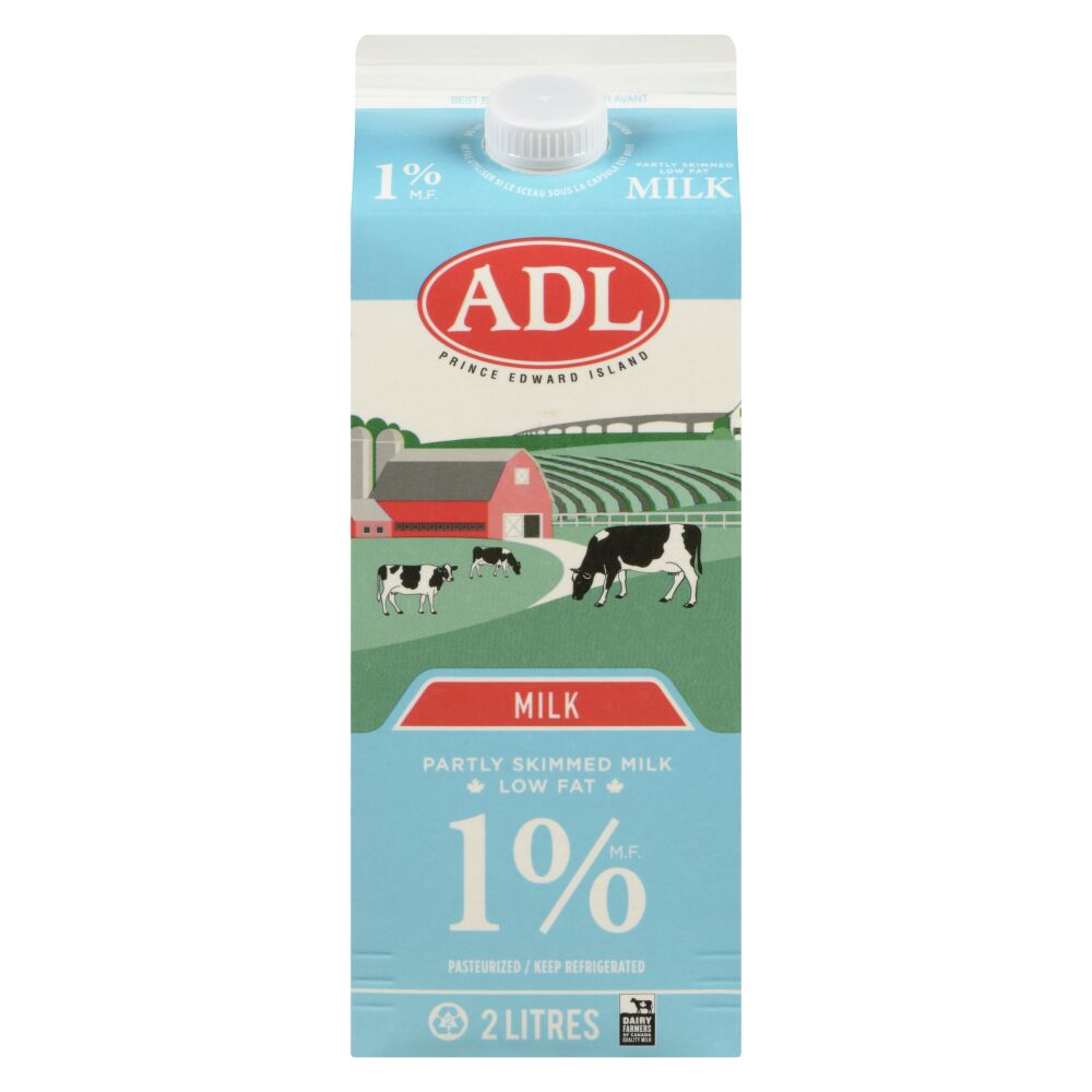 ADL Partly Skimmed Milk 1% M.F. 2L