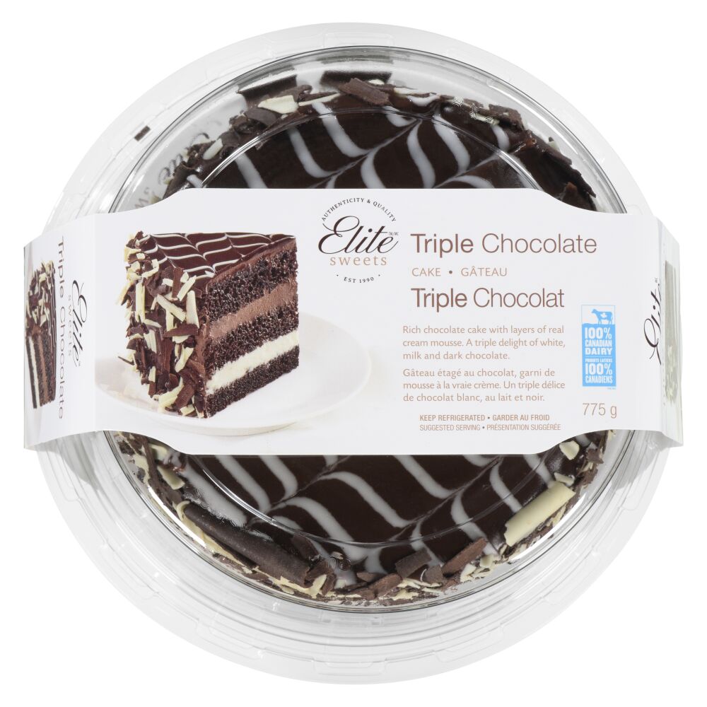 Elite Sweets Triple Chocolate Cake 775g