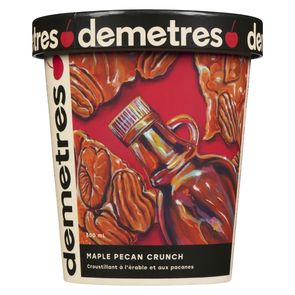 Demetres Maple Pecan Crunch Ice Cream 500mL