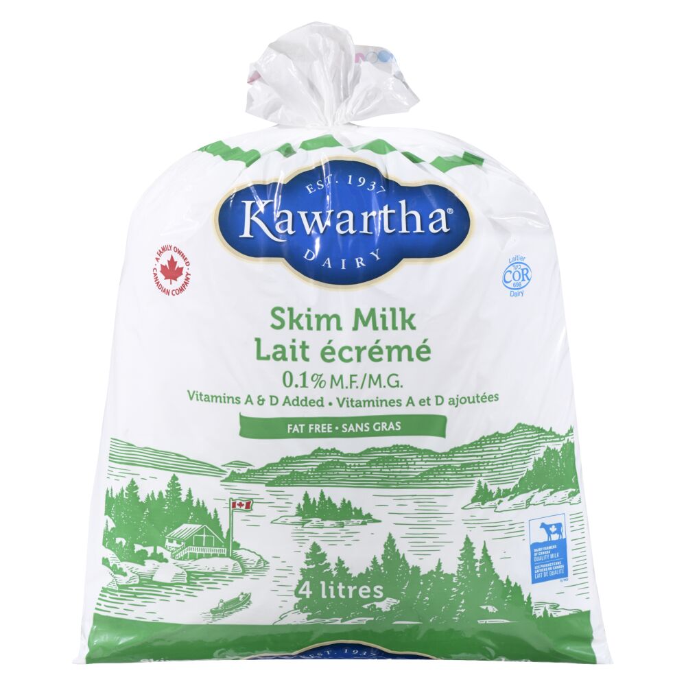 Kawartha Dairy Skim Milk 0.1% M.F. 4L