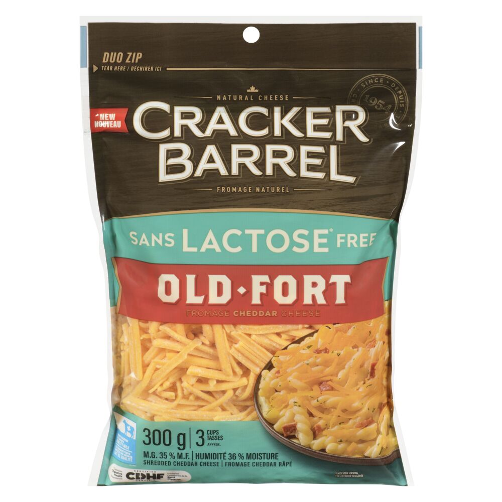 Cracker Barrel Shredded Lactose Free Old Cheddar 300g