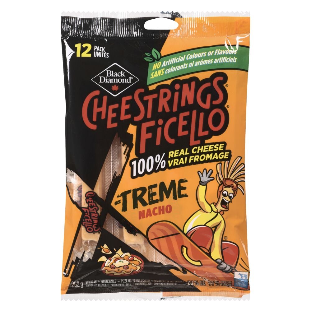 Cheestrings X-Treme Nacho Stringable Cheese 252g