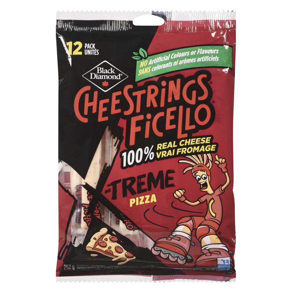 Cheestrings X-Treme Pizza Stringable Cheese 252g