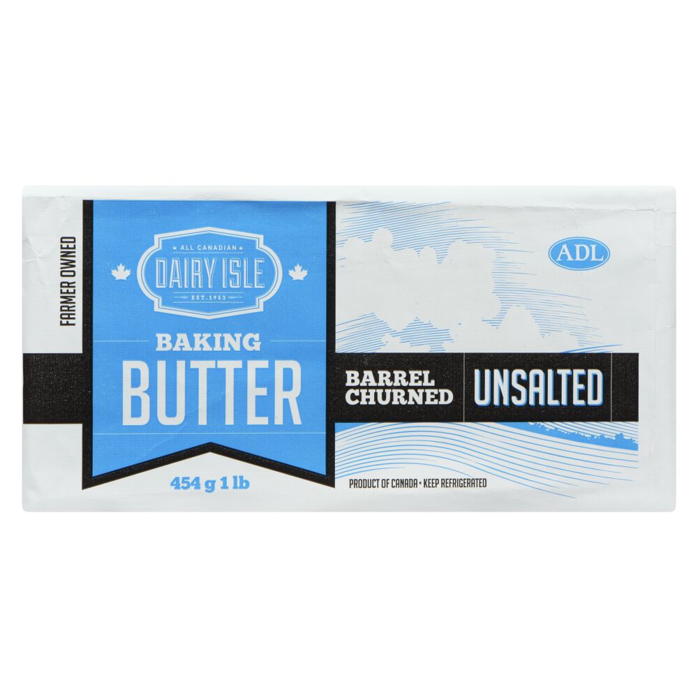 Dairy Isle Barrel Churned Baking Unsalted Butter 454g