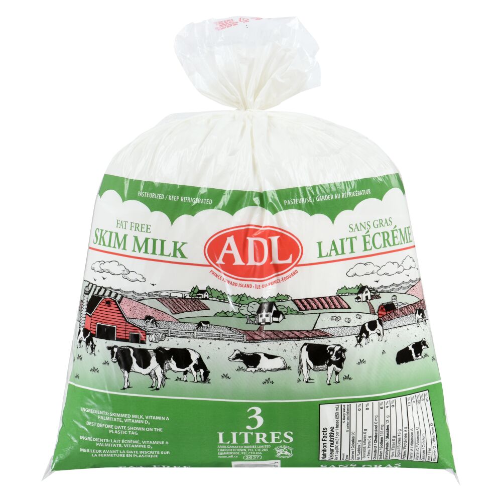 ADL Skim Milk 0% M.F. 3L