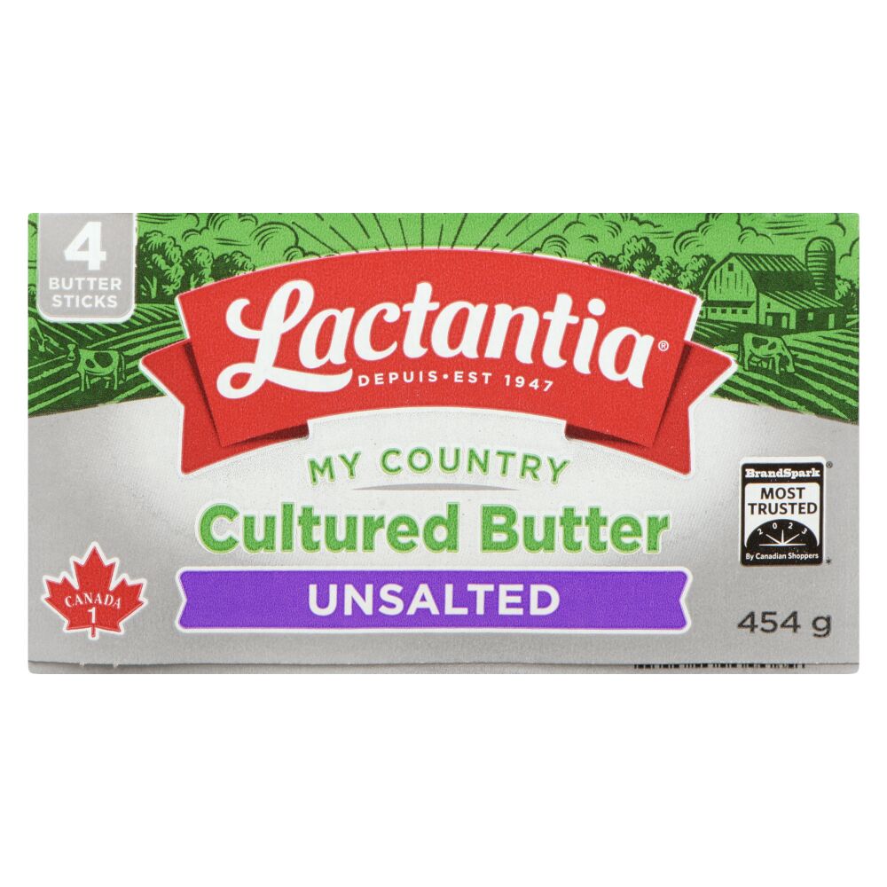 Lactantia My Country Churned Unsalted Butter Sticks 454g