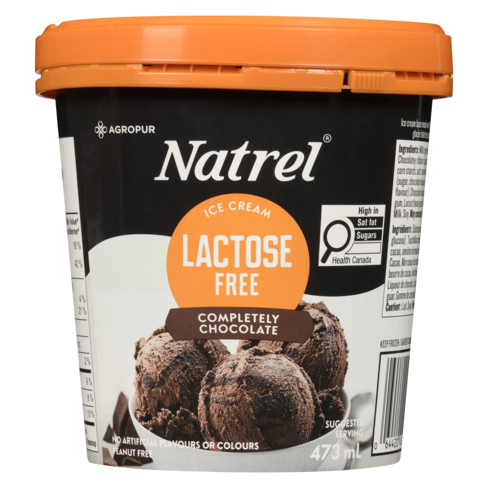 Natrel Lactose Free Completely Chocolate Ice Cream 473ml