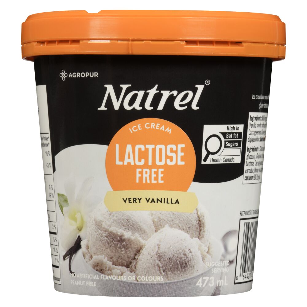 Natrel Lactose Free Very Vanilla Ice Cream 473ml