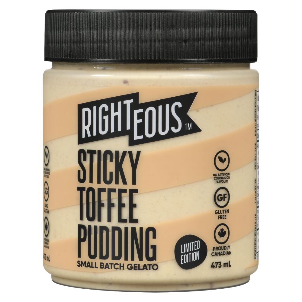 Righteous Sticky Toffee Pudding Gelato 473ml