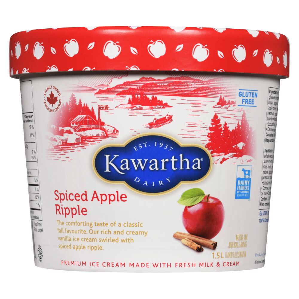 Kawartha Dairy Spiced Apple Ripple Ice Cream 1.5L