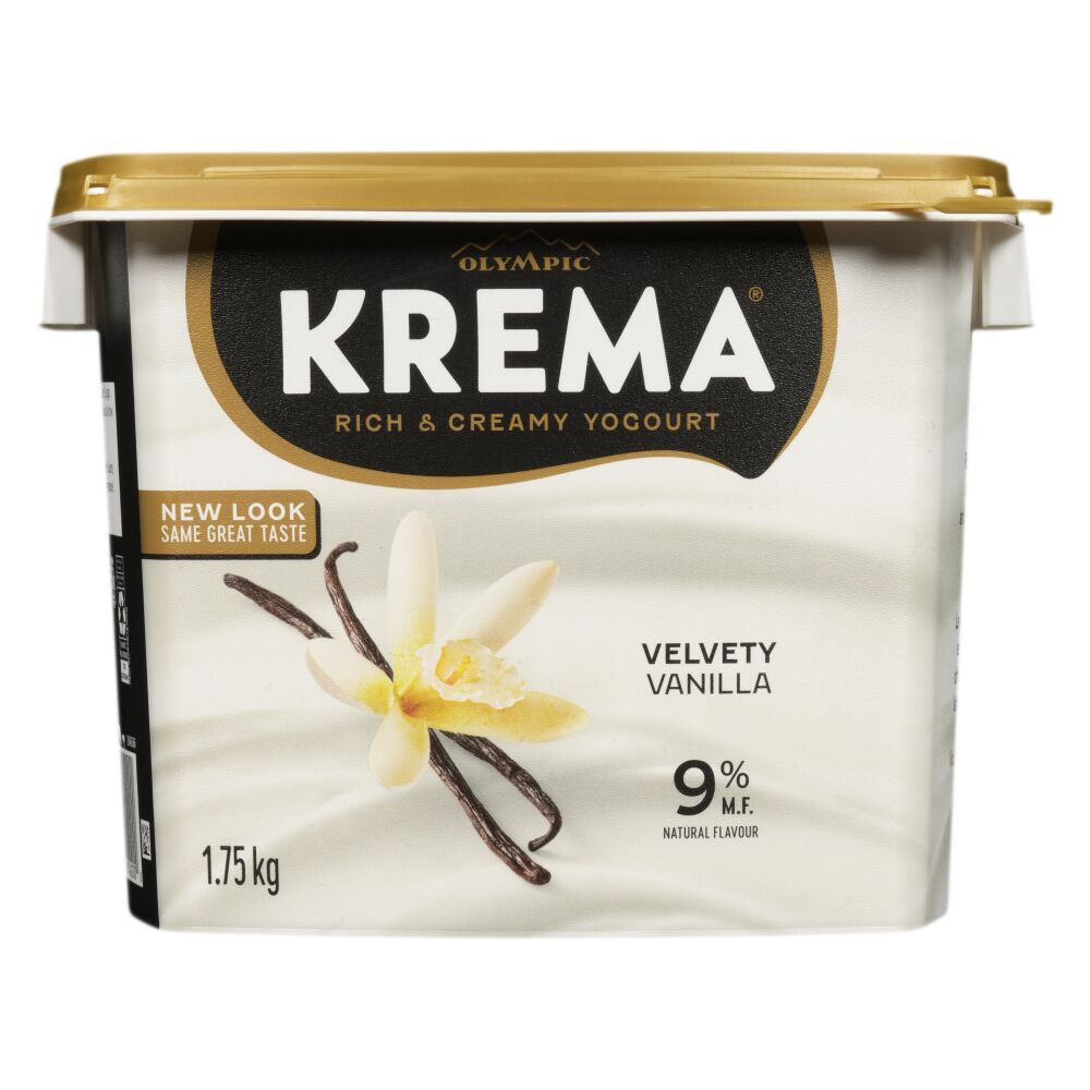 Olympic Krema Vanilla Balkan Style Yogurt 9% M.F. 1.75kg