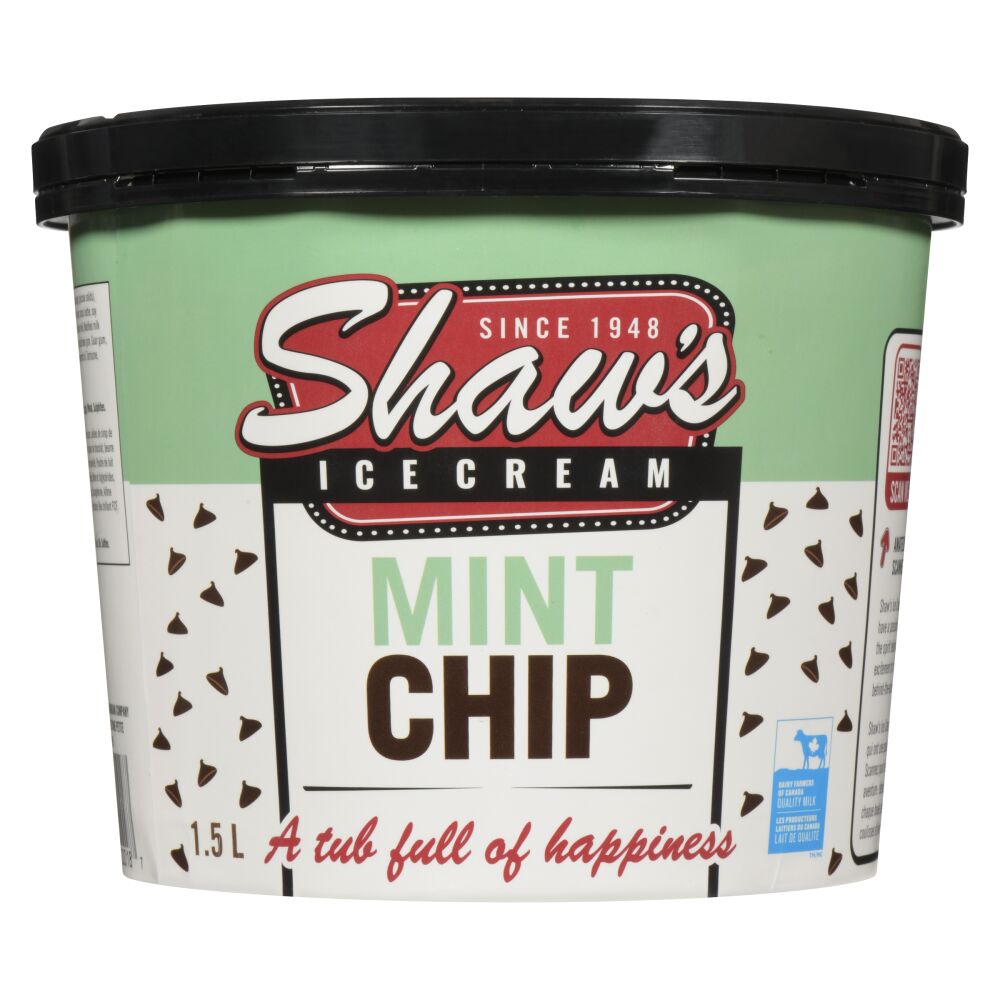 Shaw's Ice Cream Mint Chip Ice Cream 1.5L