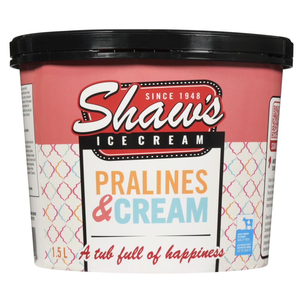 Shaw's Ice Cream Pralines & Cream Ice Cream 1.5L