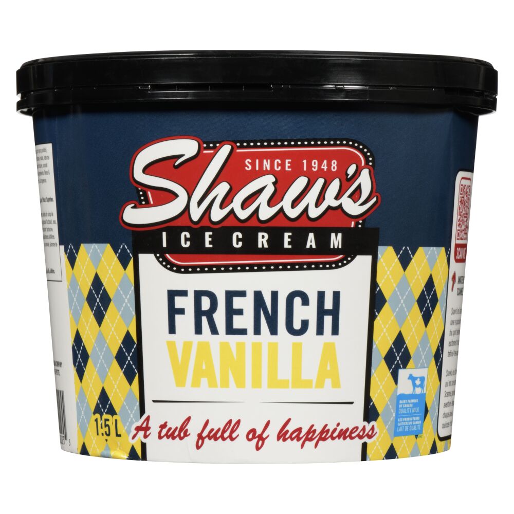 Shaw's Ice Cream French Vanilla Ice Cream 1.5L