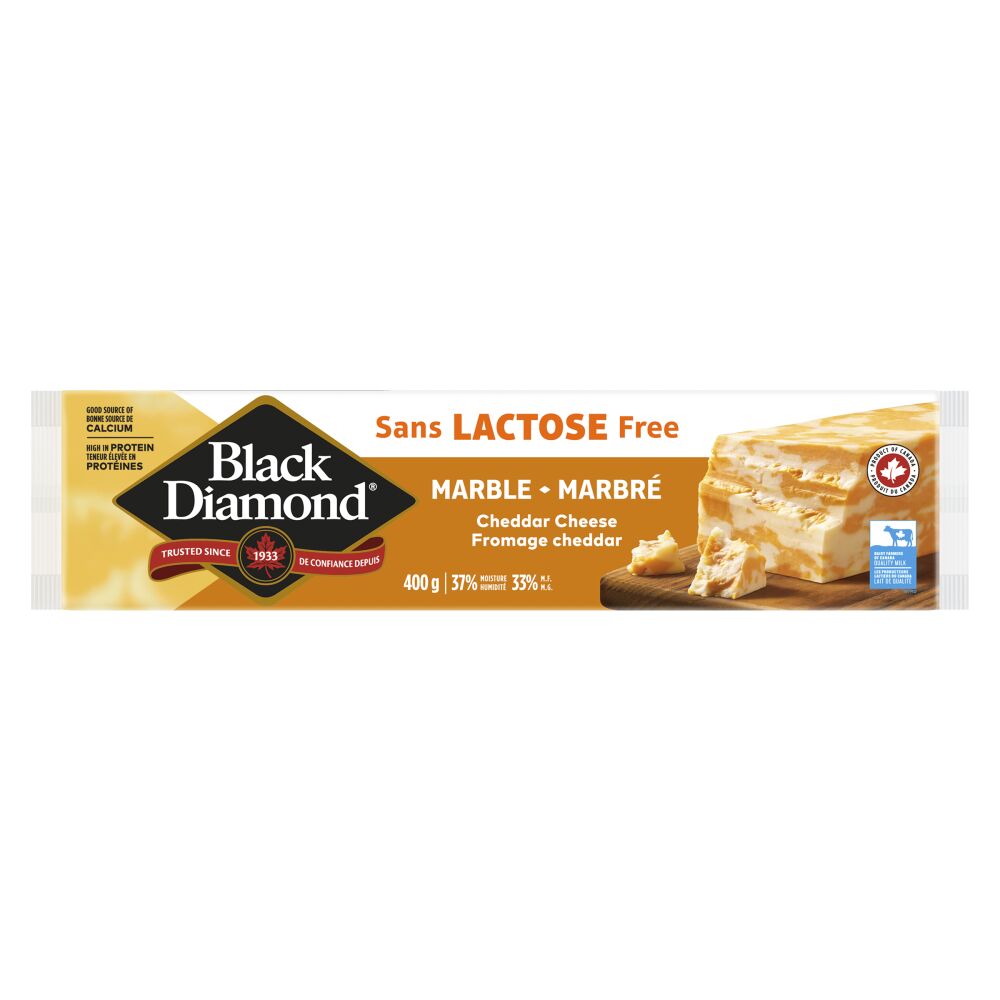Black Diamond Lactose Free Marble Cheddar 400g