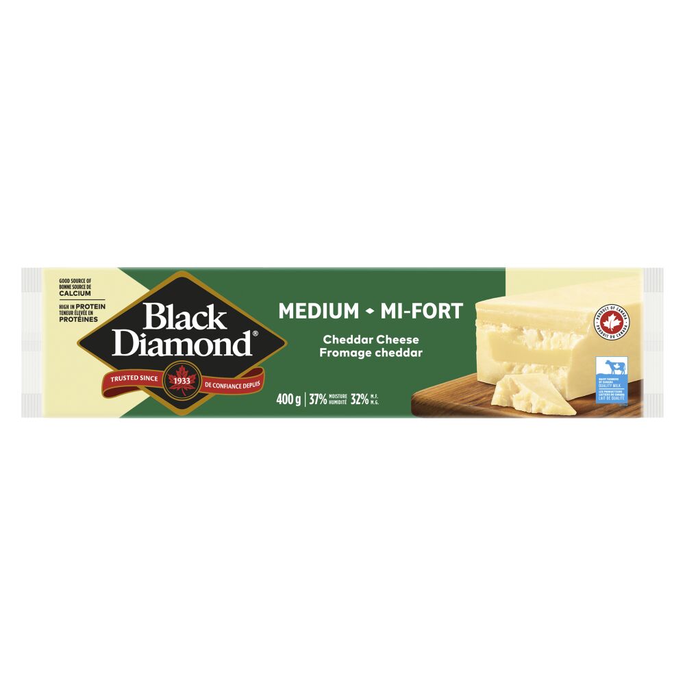 Black Diamond Medium White Cheddar 400g